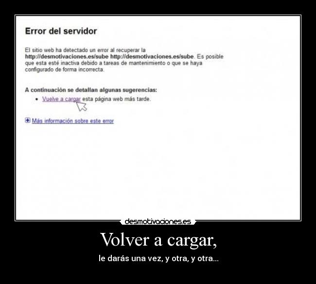 Volver a cargar, -