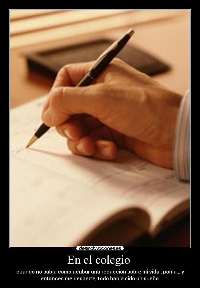 En el colegio -