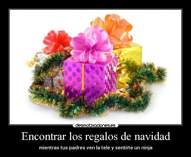 Encontrar los regalos de navidad -