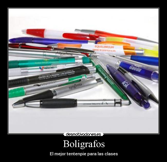 Boligrafos -