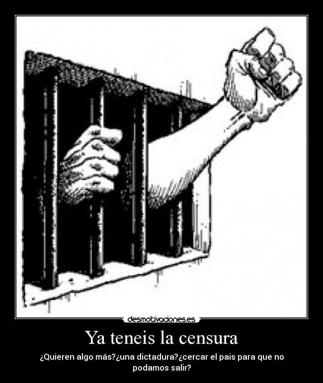 Ya teneis la censura -