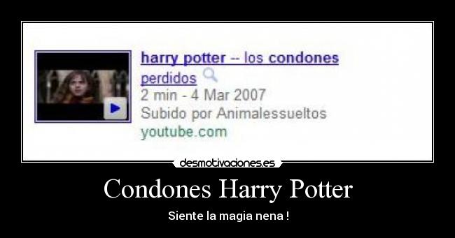 Condones Harry Potter -