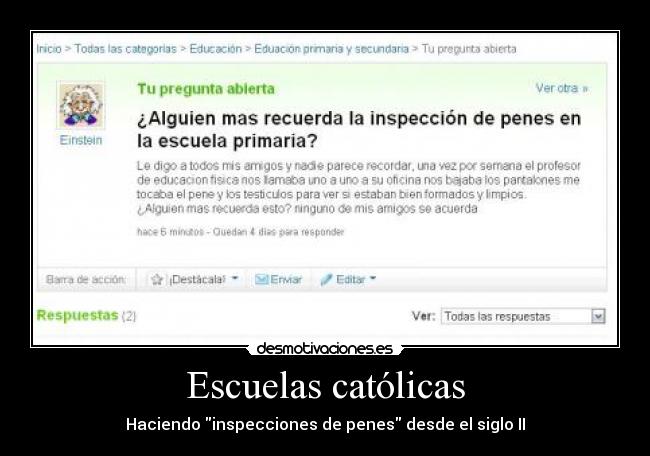 carteles yahoo respuestas catolicismo religion desmotivaciones