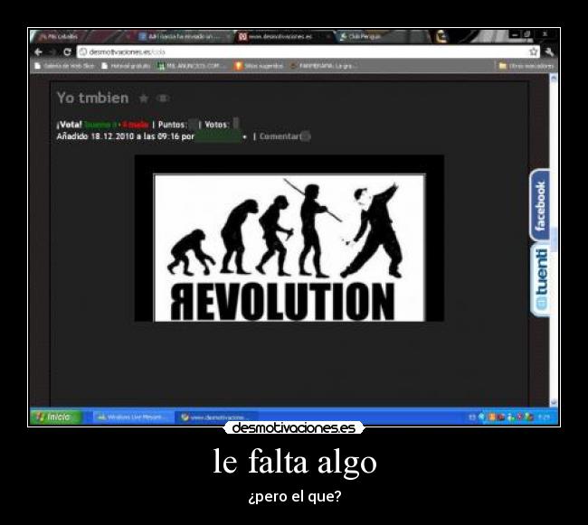 le falta algo - ¿pero el que?