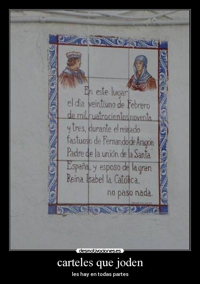 carteles que joden -