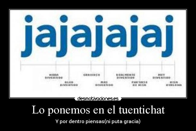 Lo ponemos en el tuentichat - Y por dentro piensas(ni puta gracia)