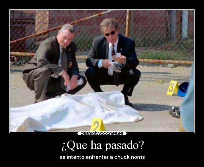 ¿Que ha pasado? -