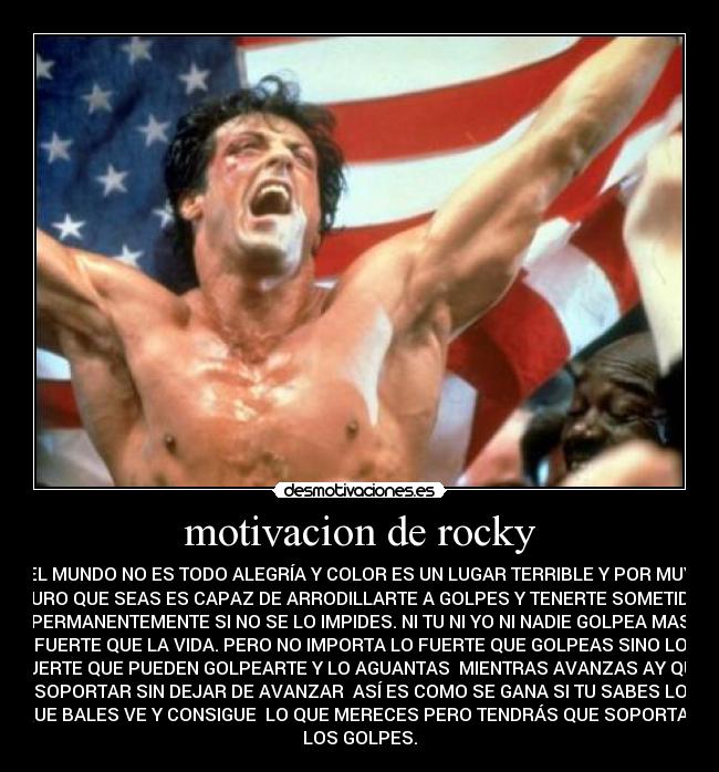 carteles rocky desmotivaciones