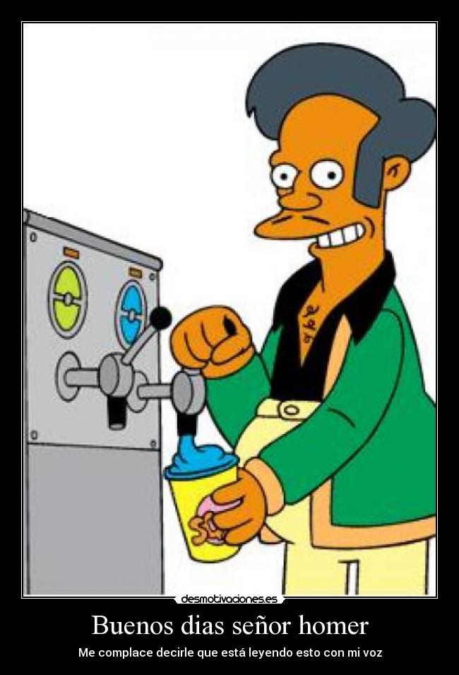 Buenos dias señor homer - 
