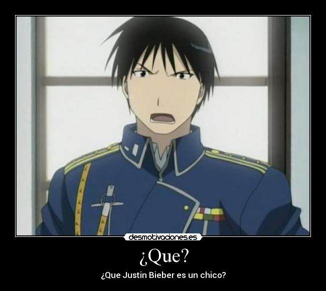 ¿Que? - ¿Que Justin Bieber es un chico?