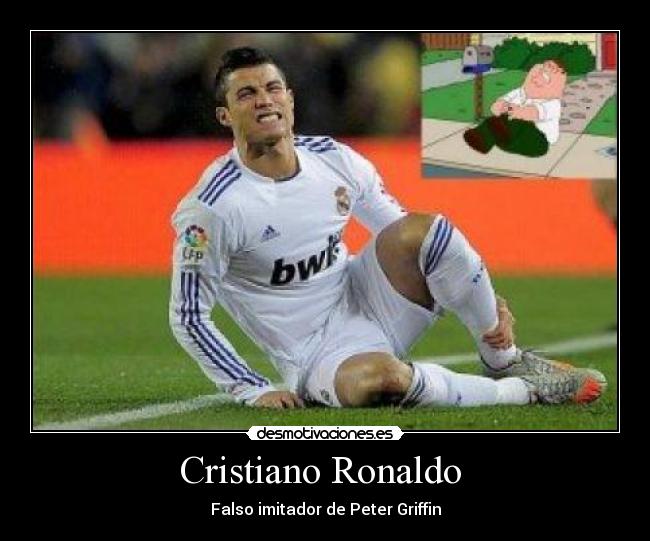 Cristiano Ronaldo  - Falso imitador de Peter Griffin