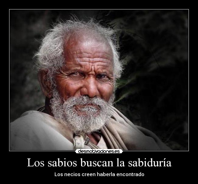 Los sabios buscan la sabiduría - 