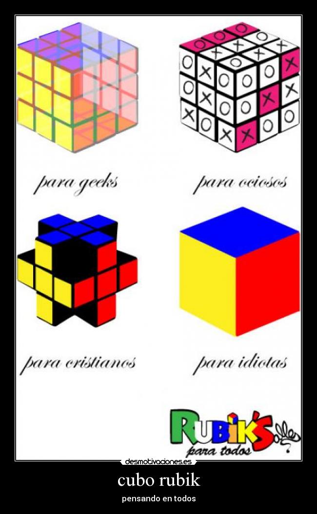 cubo rubik - pensando en todos