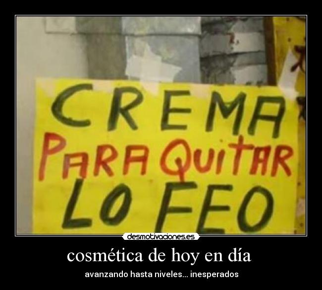 cosmética de hoy en día -