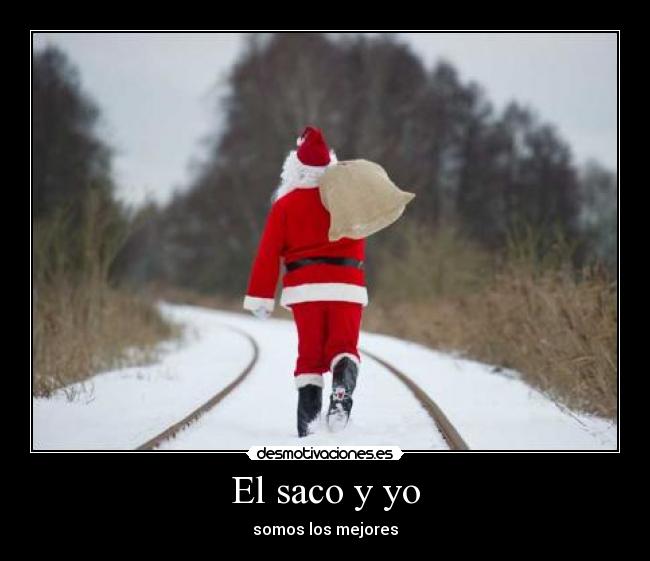 carteles saco santa claus navidad desmotivaciones