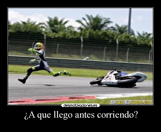 ¿A que llego antes corriendo? -