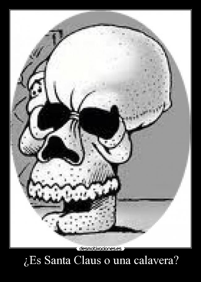 ¿Es Santa Claus o una calavera? -