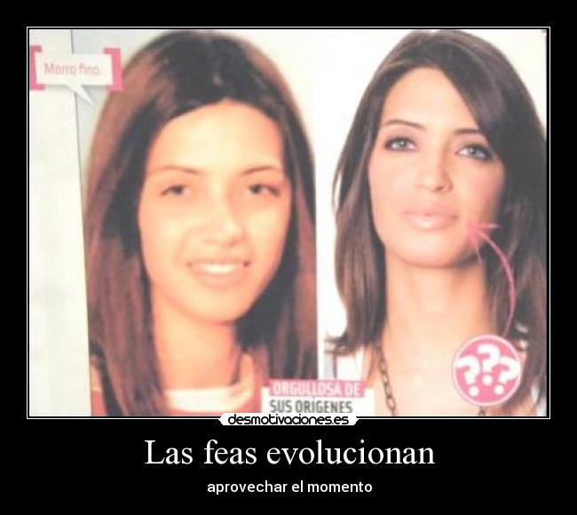 Las feas evolucionan -