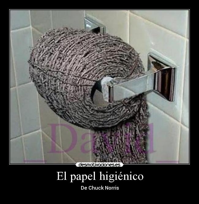 El papel higiénico -