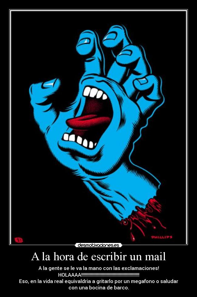 A la hora de escribir un mail -