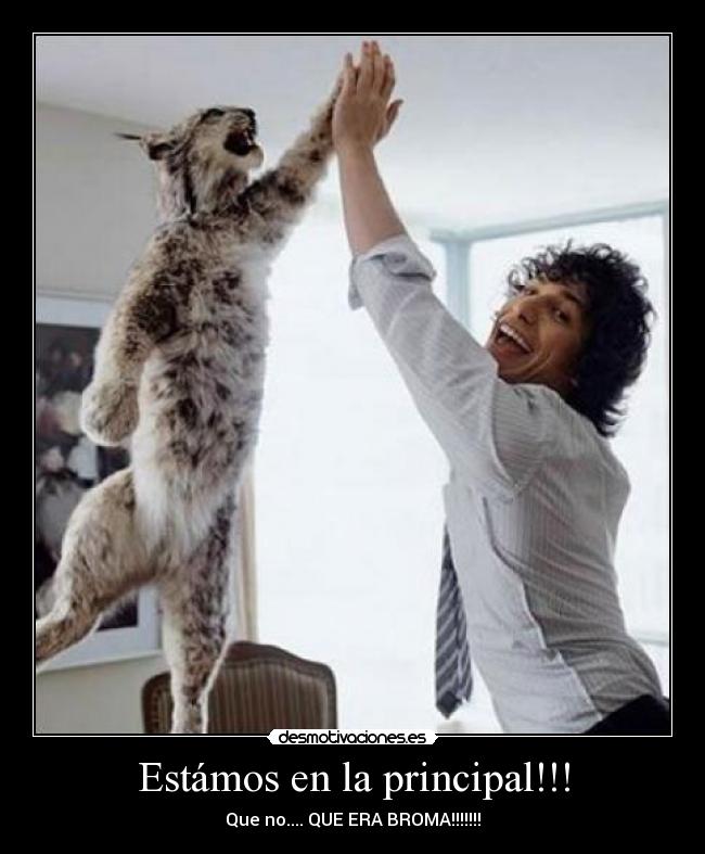 Estámos en la principal!!! -