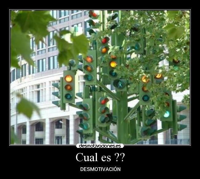 Cual es ?? - DESMOTIVACIÓN