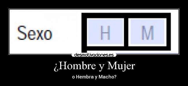 ¿Hombre y Mujer - 