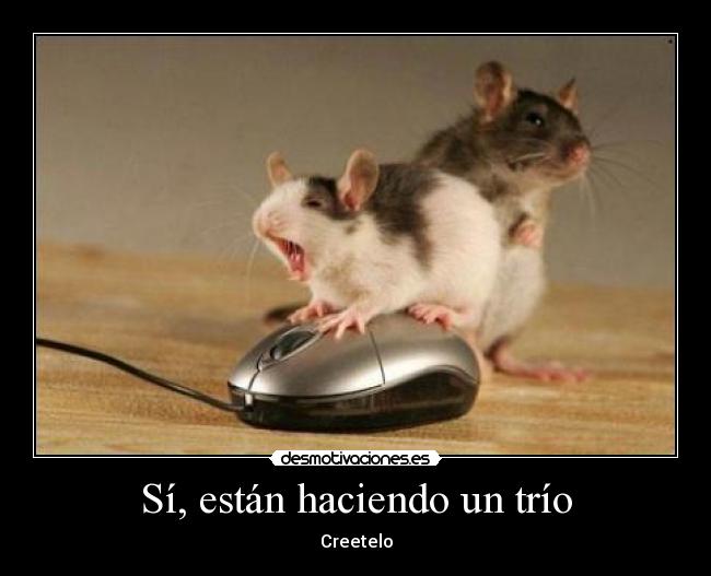 Sí, están haciendo un trío - Creetelo