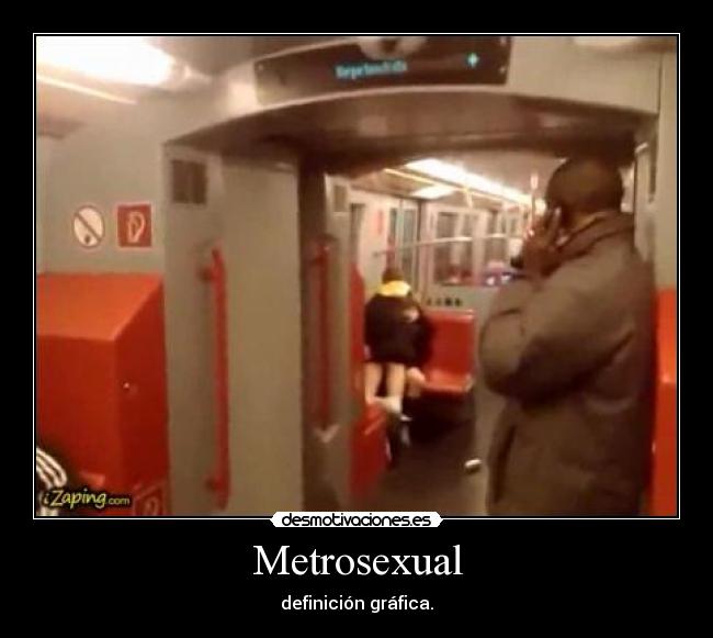 Metrosexual - definición gráfica.