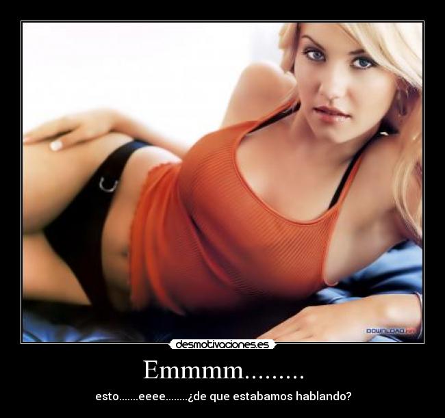 Emmmm......... - esto.......eeee........¿de que estabamos hablando?