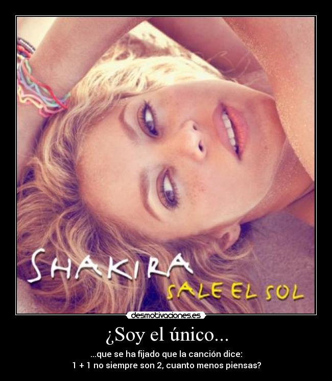 ¿Soy el único... -