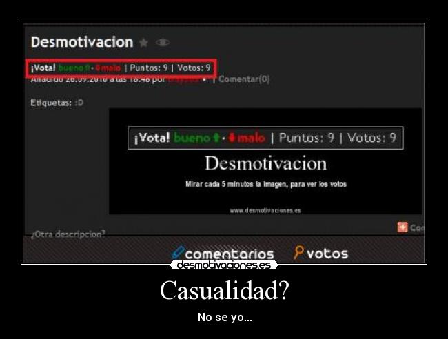 Casualidad? -