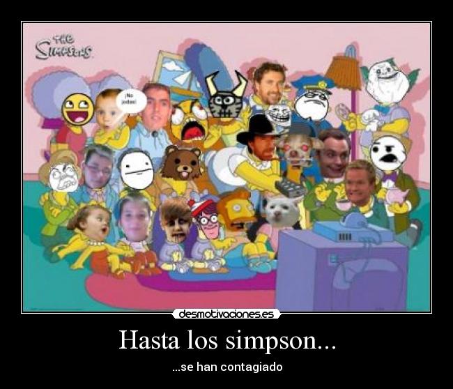 Hasta los simpson... - ...se han contagiado