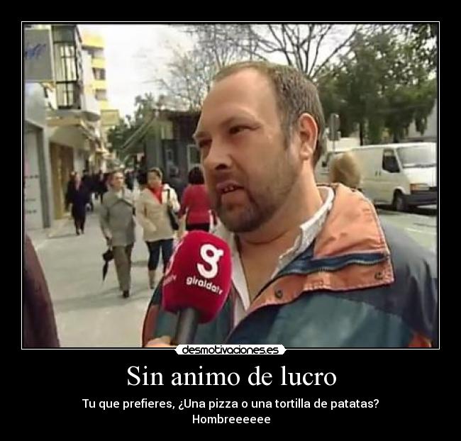 Sin animo de lucro -