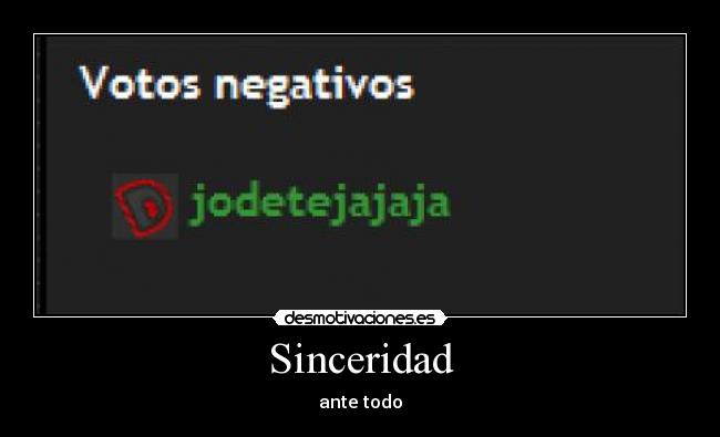 Sinceridad - 