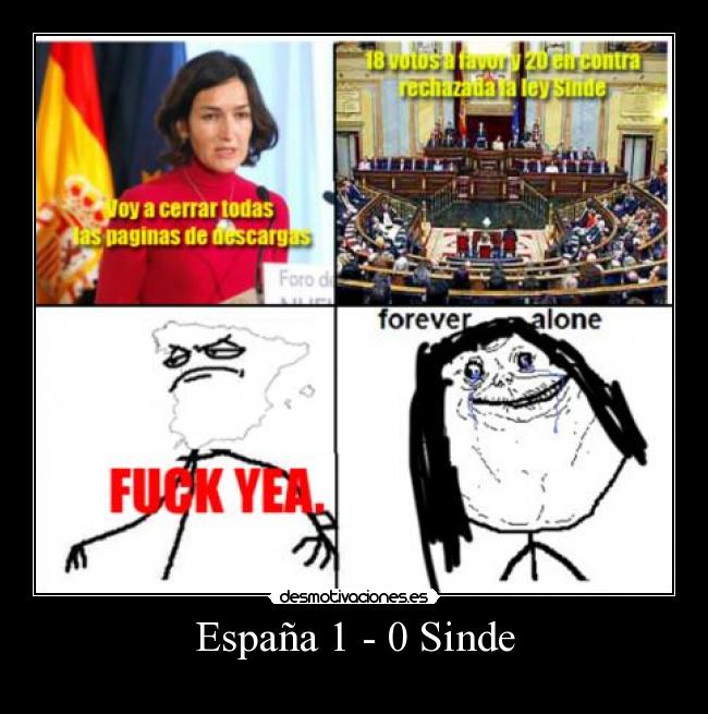España 1 - 0 Sinde -