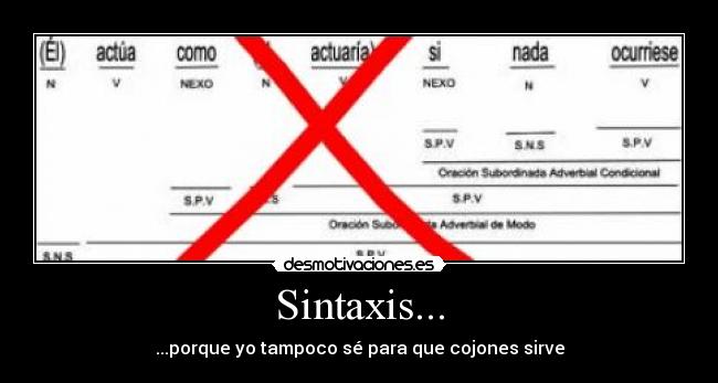 Sintaxis... -