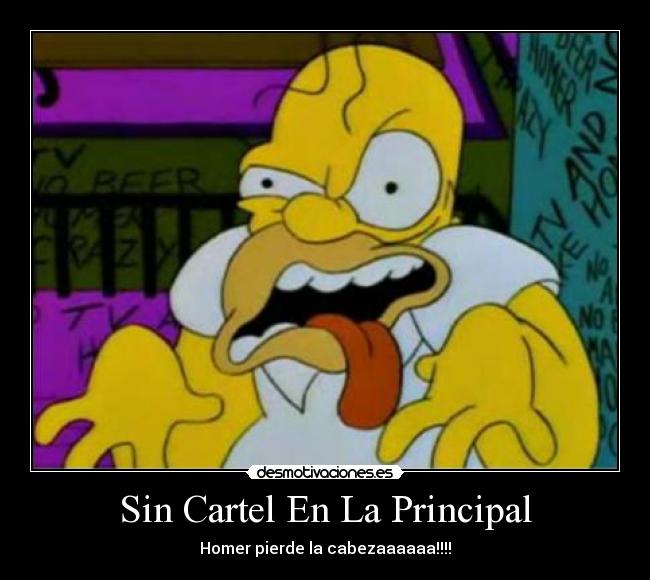 Sin Cartel En La Principal -