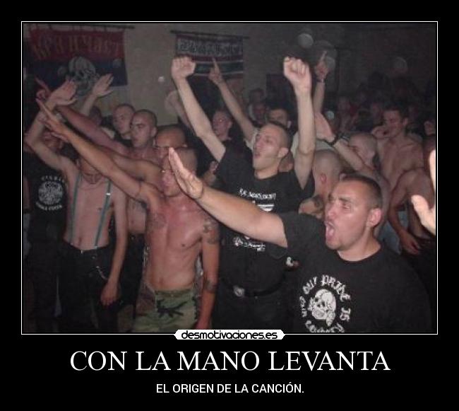 CON LA MANO LEVANTA -