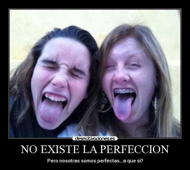 NO EXISTE LA PERFECCION -
