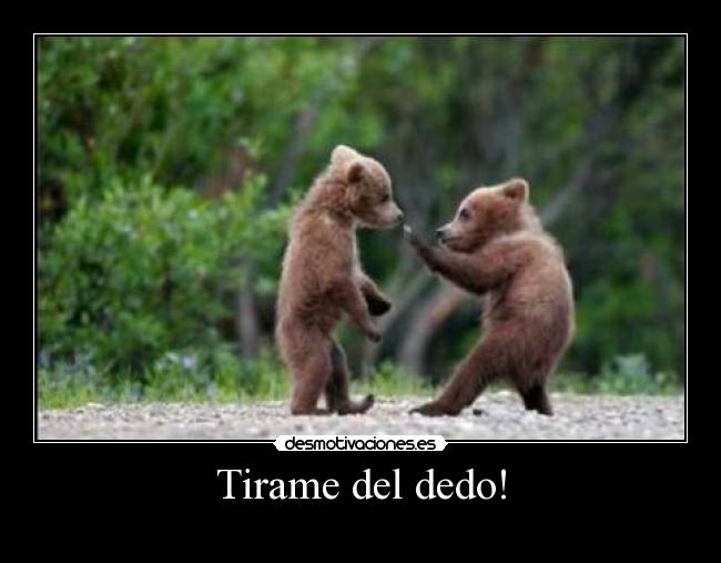 Tirame del dedo! -