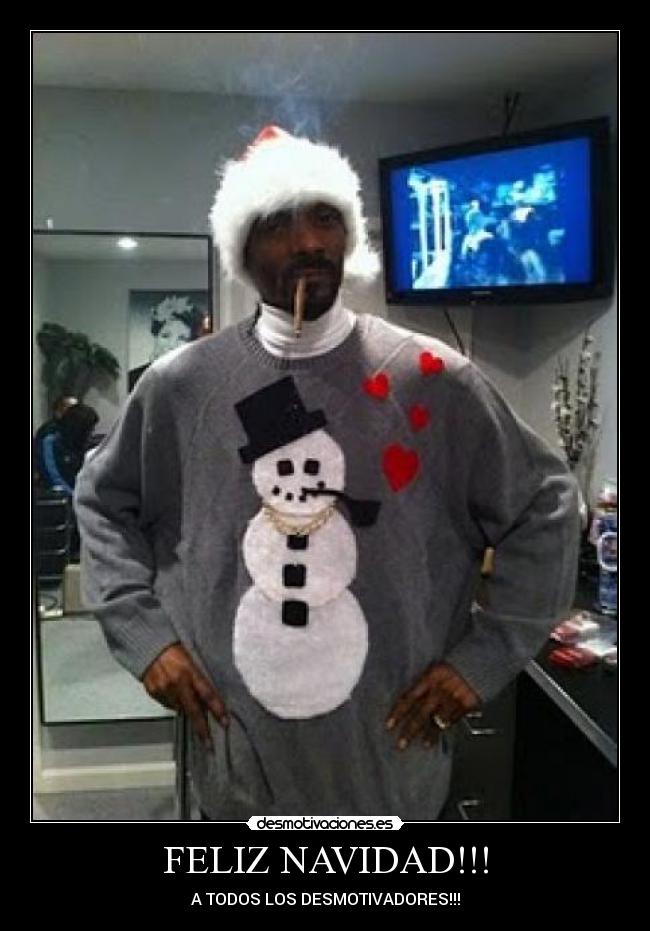 carteles navidad snoop dogg feliznavidad desmotivaciones