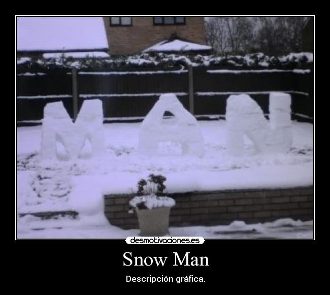 Snow Man - Descripción gráfica.