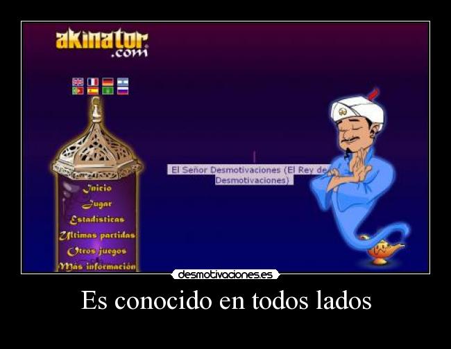 Es conocido en todos lados -