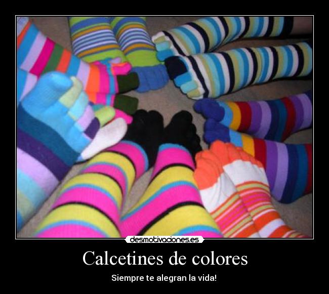 Calcetines de colores - Siempre te alegran la vida!