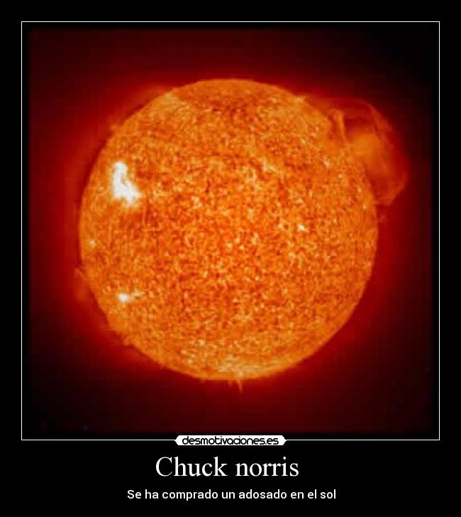 Chuck norris  - Se ha comprado un adosado en el sol