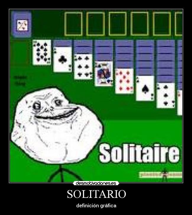 SOLITARIO - definición gráfica