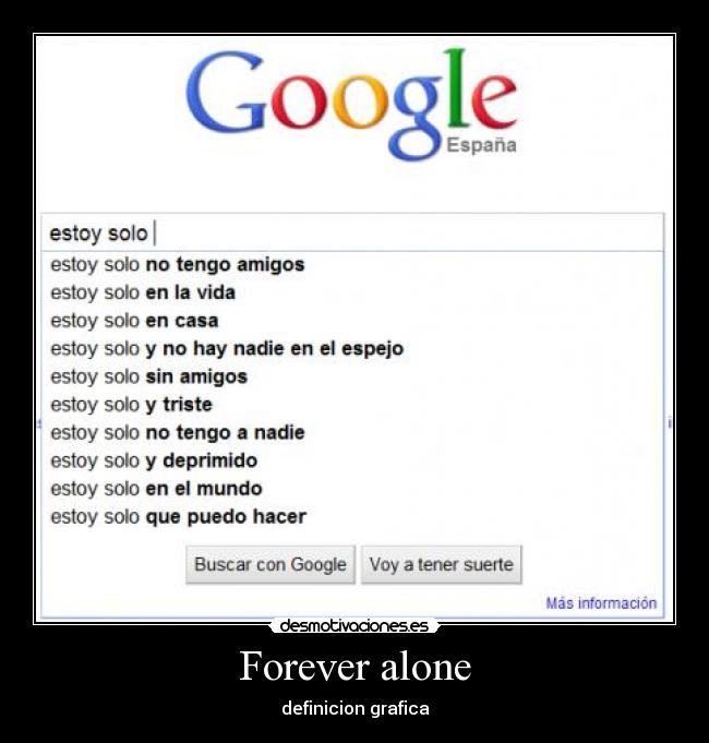 Forever alone - definicion grafica