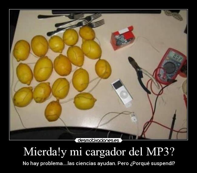 Mierda!y mi cargador del MP3? - 