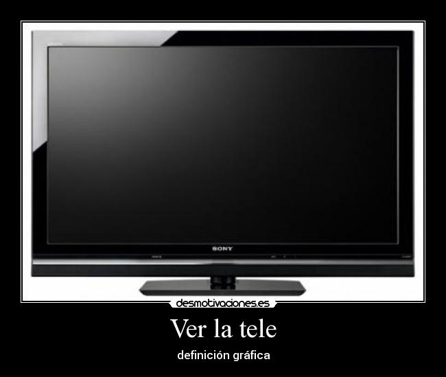 Ver la tele - definición gráfica